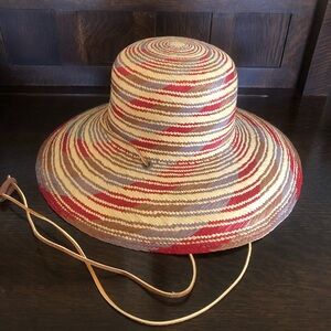 Women’s Panama Hat with Adjustable Leather Strap NWT